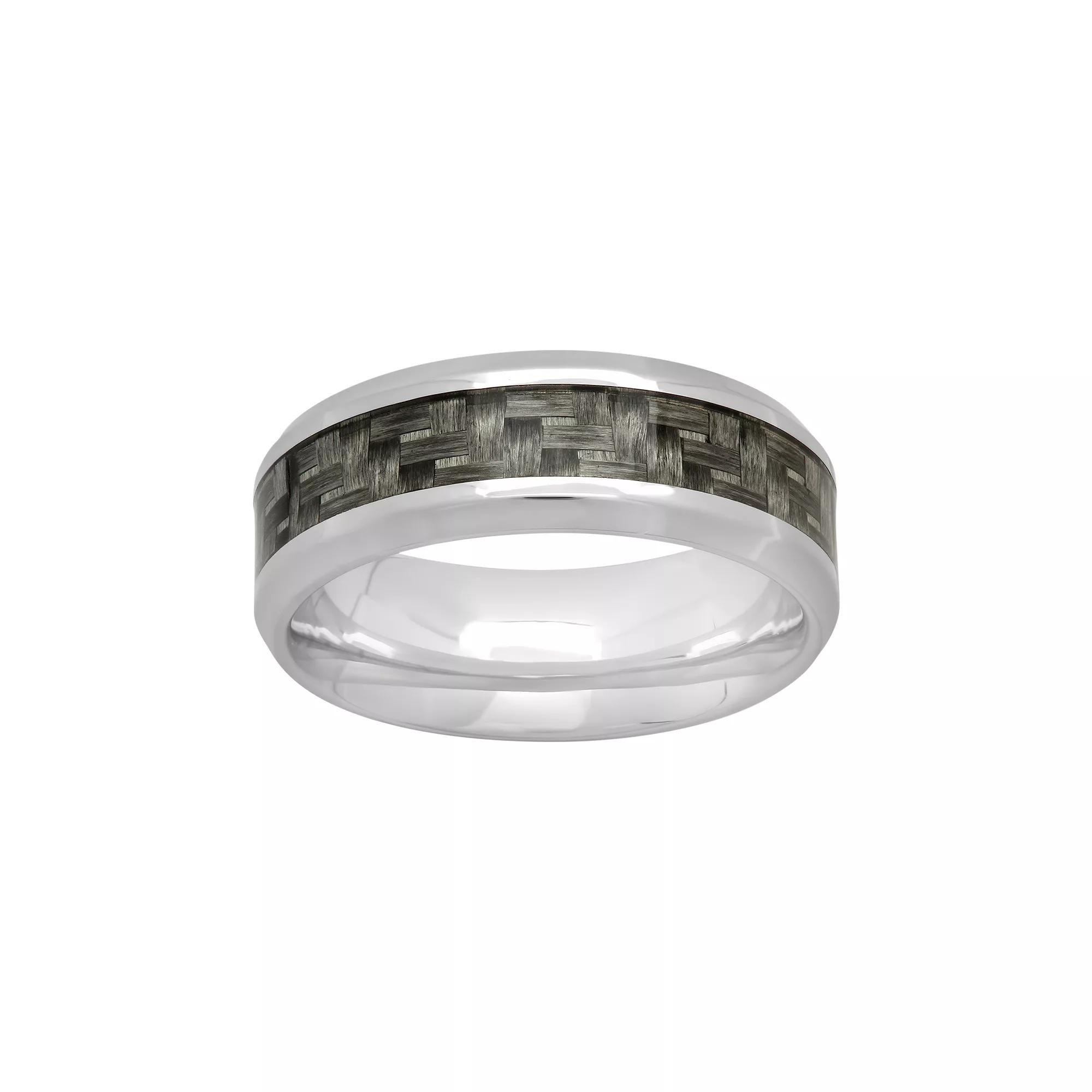 Stainless Steel & Carbon Fiber Woven Band - Men, Men's, Size: 10.50, Two Tone Product Image