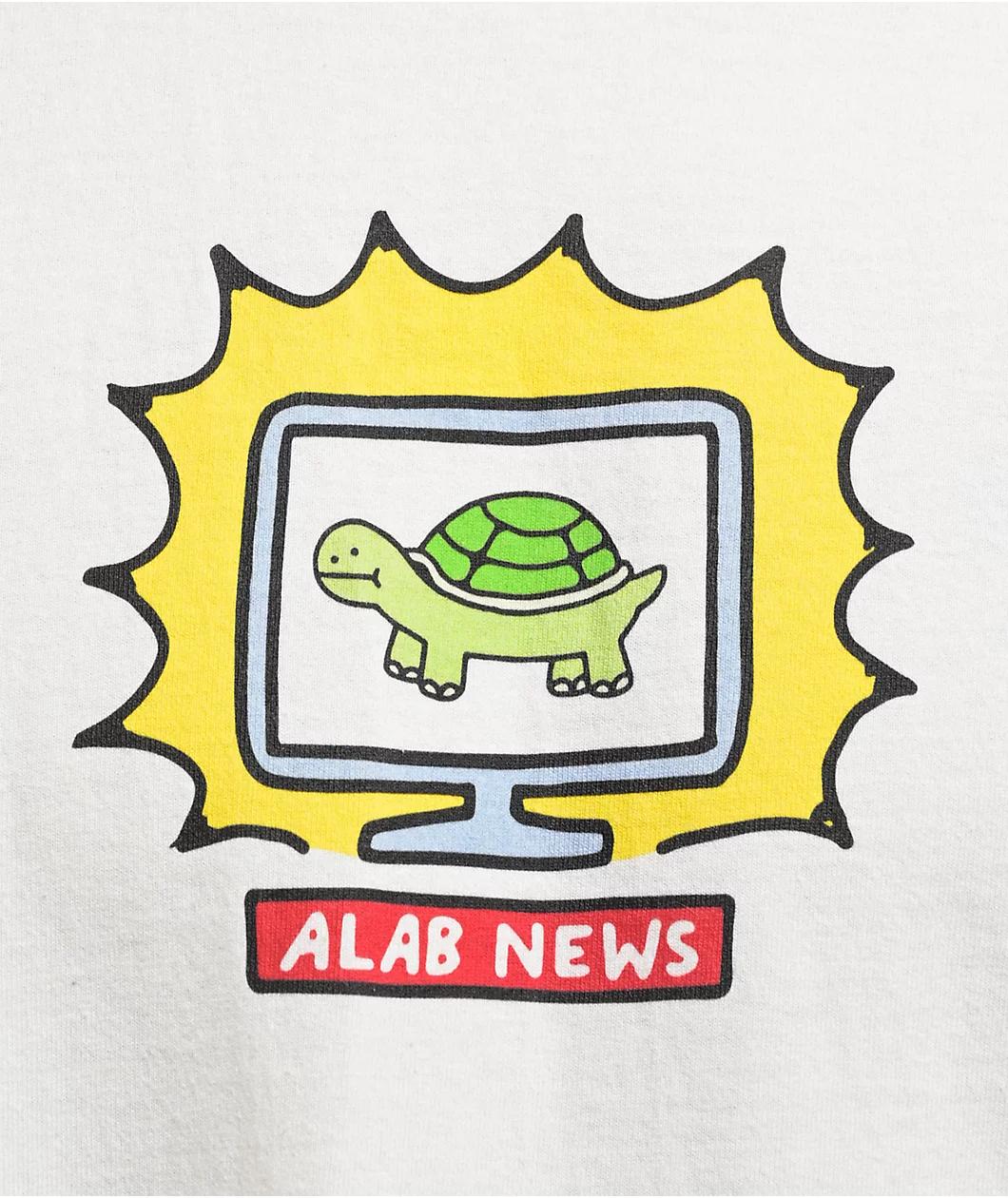 A.LAB Breaking News White T-Shirt Product Image