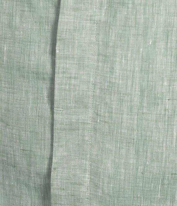 Murano Baird McNutt Linen Classic Fit Mandarin Collar Long Sleeve Woven Shirt Product Image