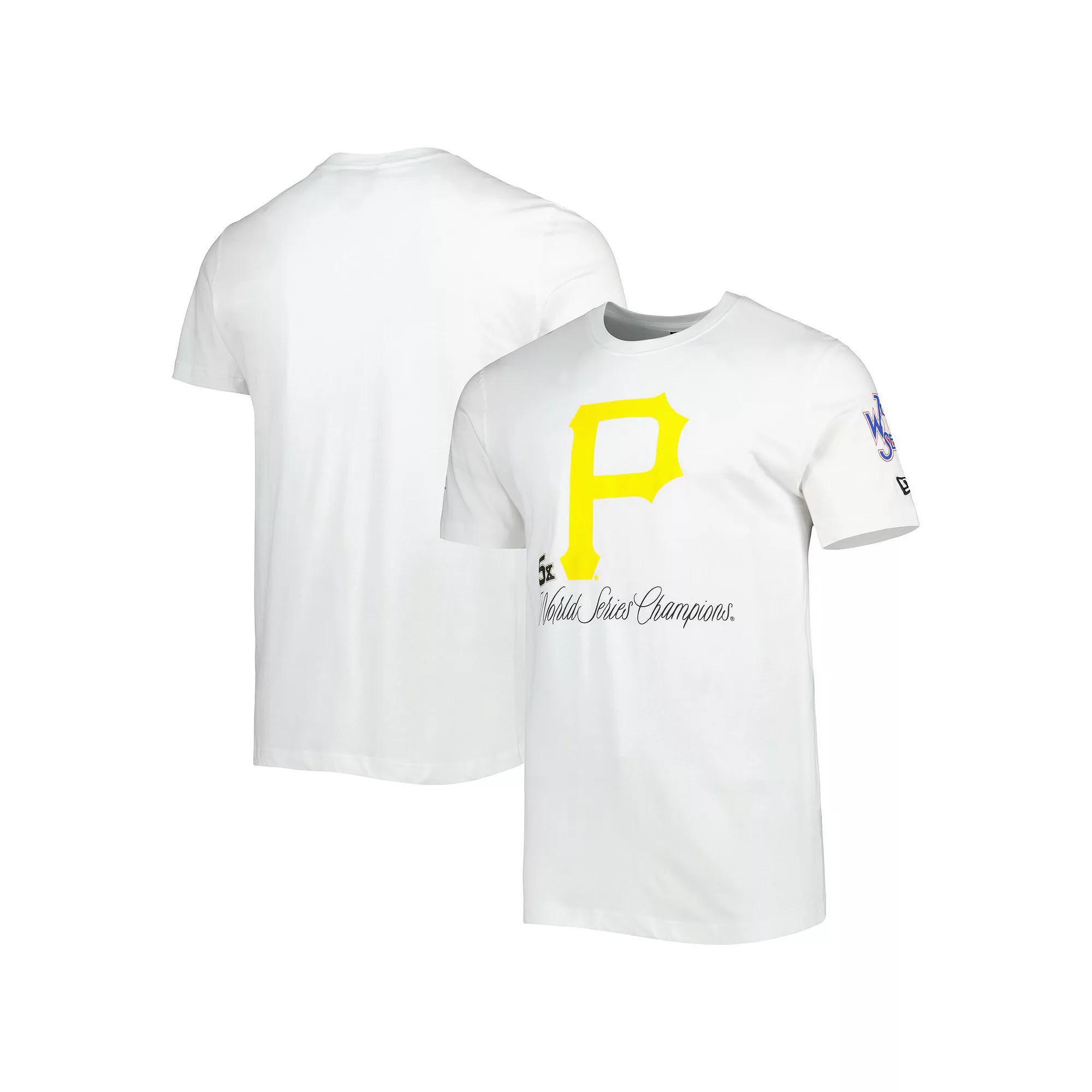 Men's New Era White Pittsburgh Pirates Historical Championship T-Shirt,  Product Image