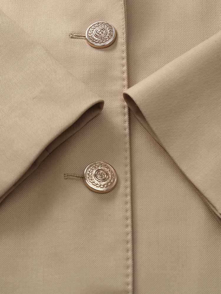 Worsted Woolen Straight Women Blazer Product Image