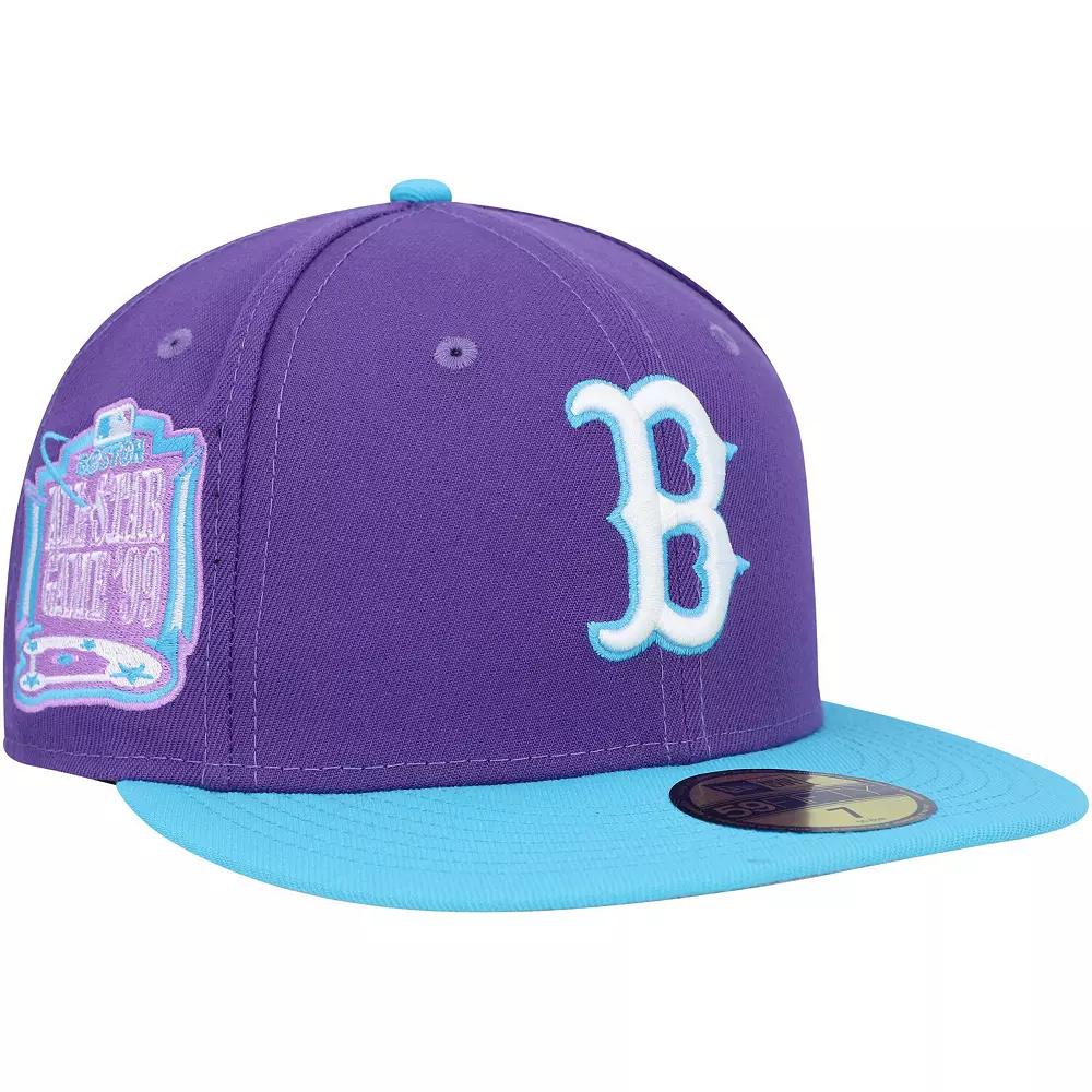 Men's New Era Purple Boston Red Sox Vice 59FIFTY Fitted Hat,  Product Image