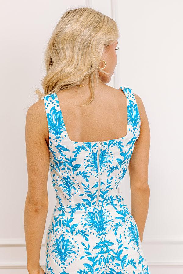 Santorini Chic Floral Crop Top Product Image