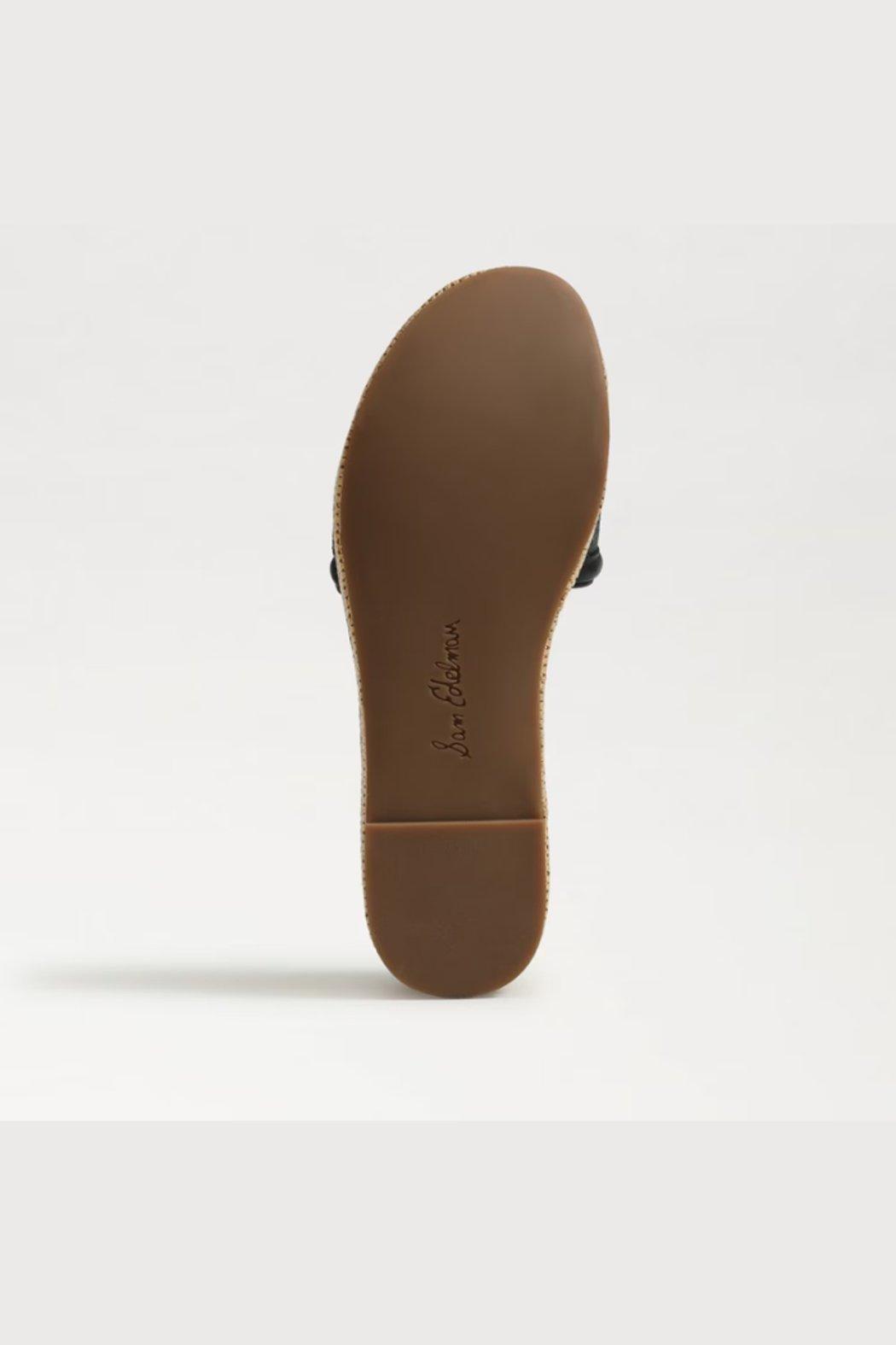 Pauleena Espadrille Sandal - Black Leather Product Image