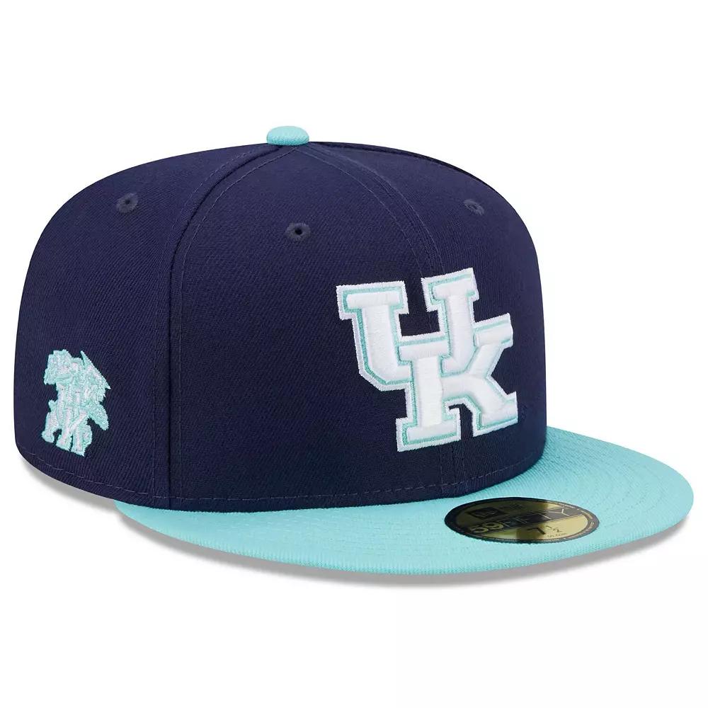 Men's New Era Navy/Light Blue Kentucky Wildcats 59FIFTY Fitted Hat,  Product Image