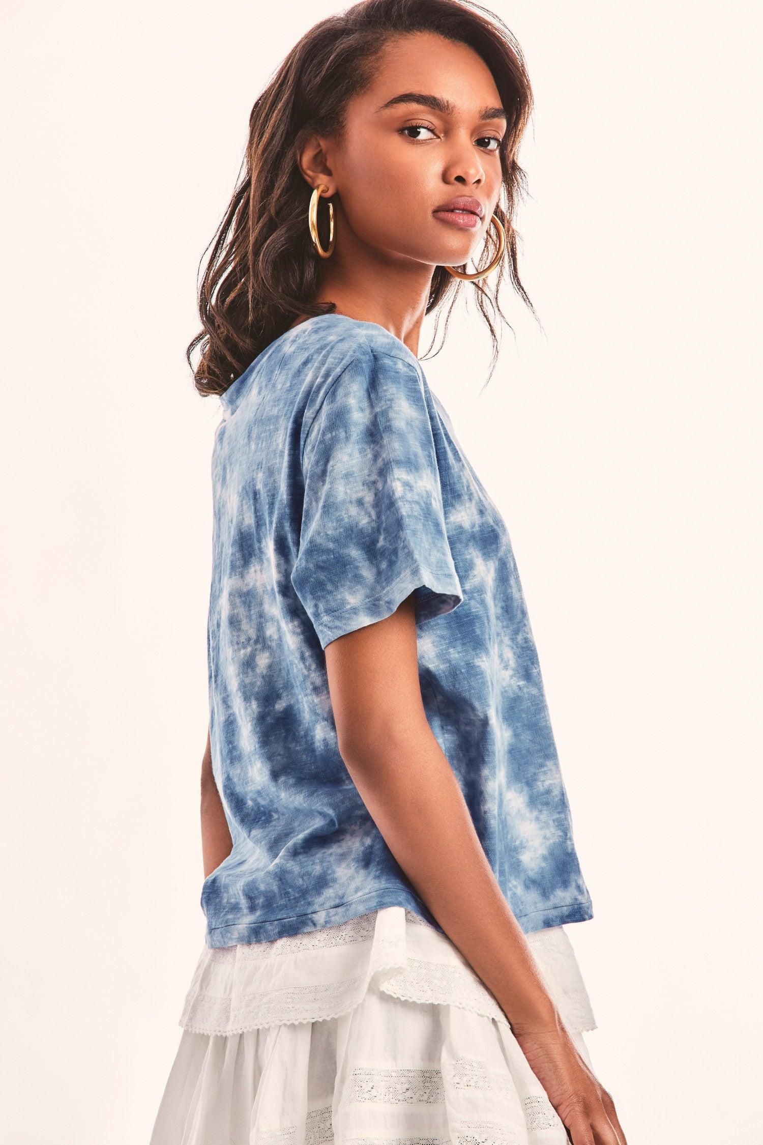 Calix Tee- INDIGO HAND DYE Product Image