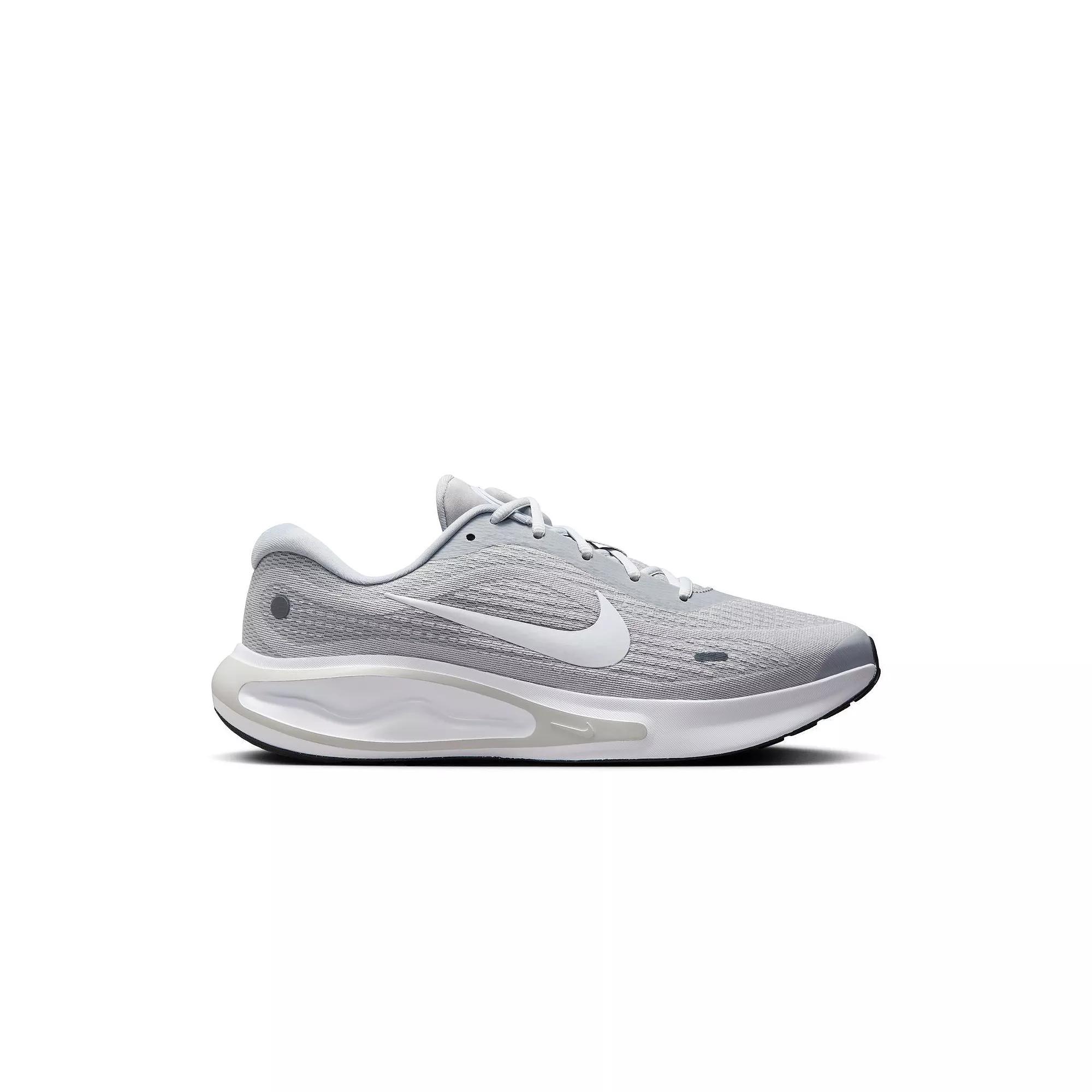 Nike Journey Run Men's Road Running Shoes, Size: 10.5, Wolf Gray White Product Image