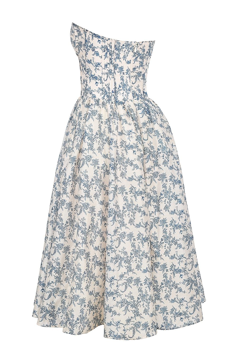 Bennett  english porcelain print strapless sundress Product Image