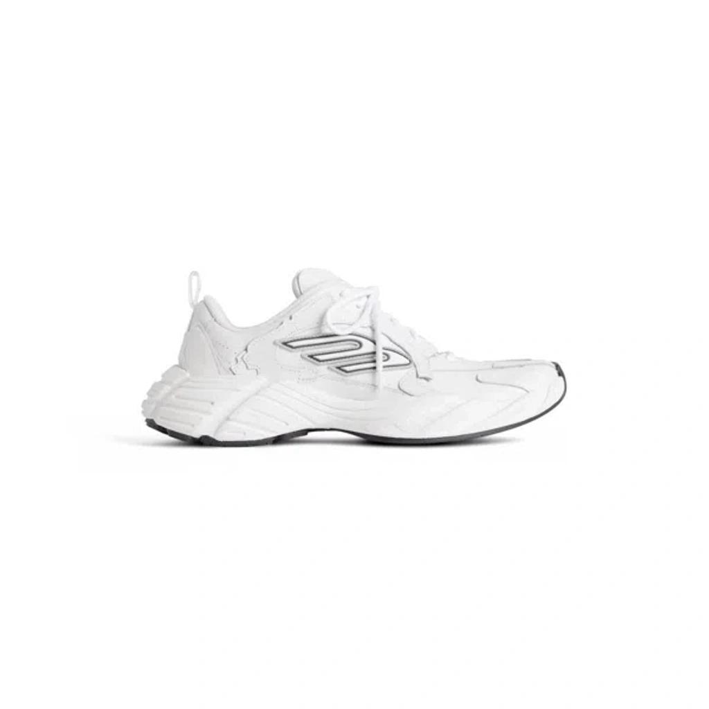 BALENCIAGA Men White Cowskin And Polyester Monday Shoe Sneakers Product Image