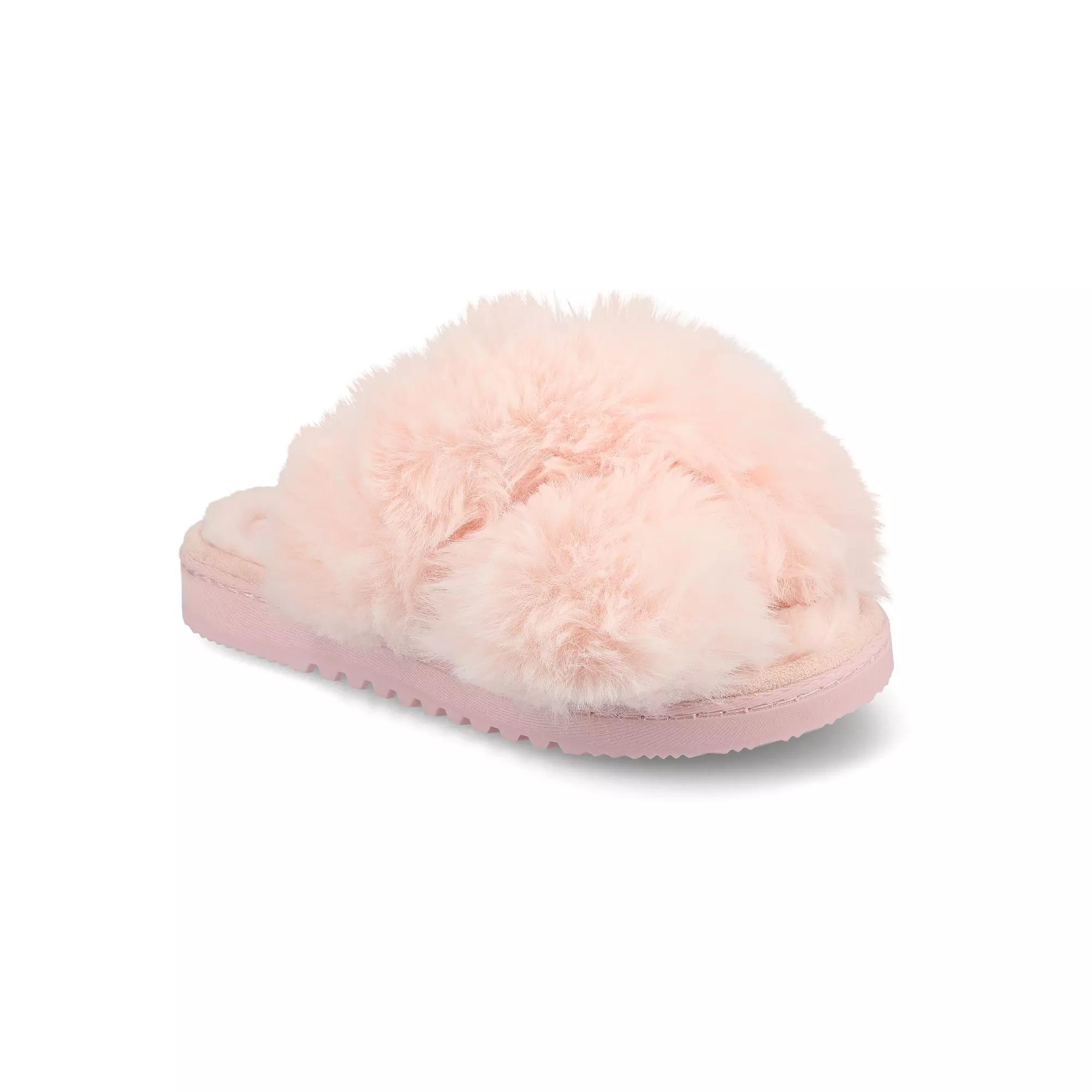 Journee Skylah Women's Crisscross Strap Cushioned Slippers,  Product Image