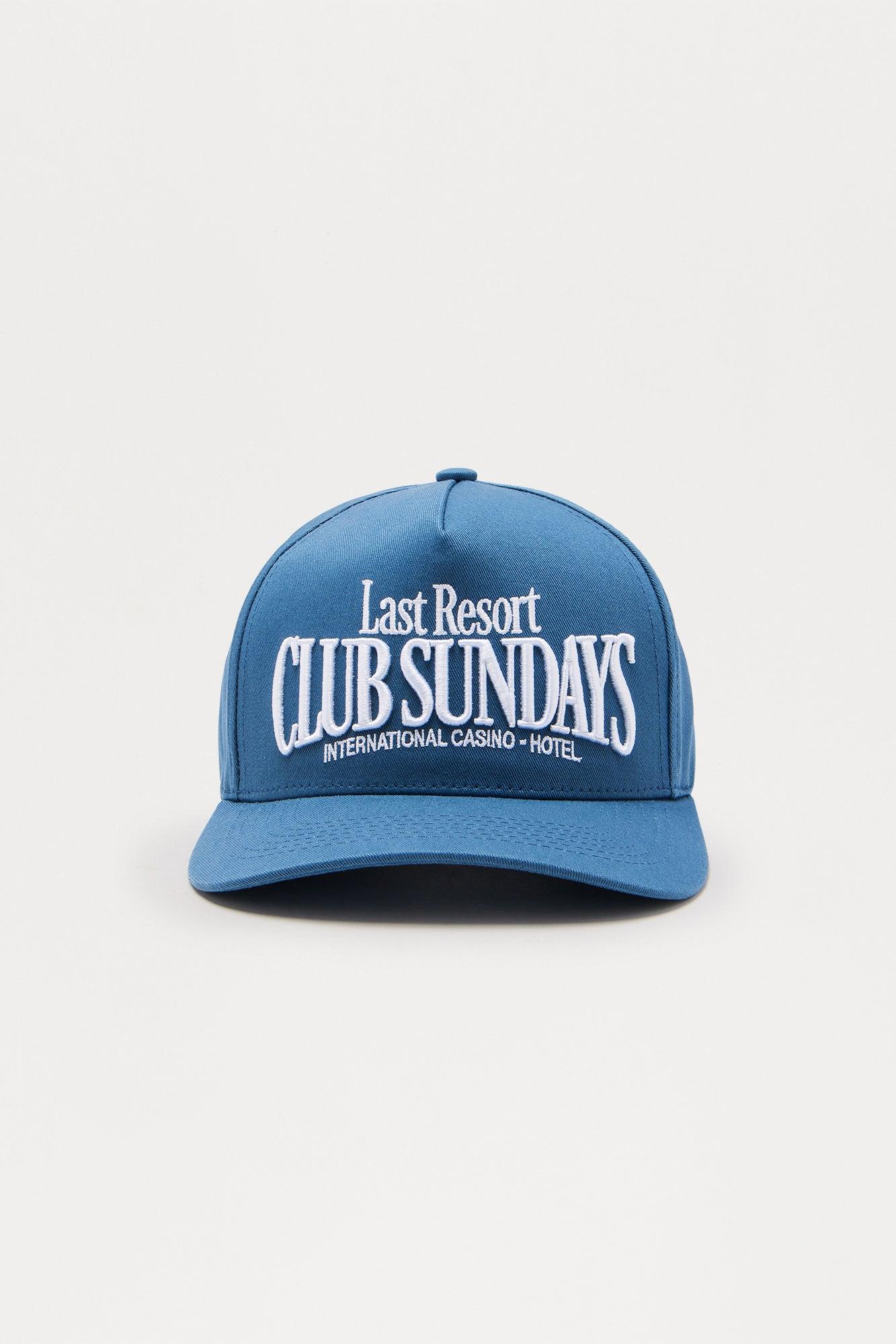 Club Sundays Embroidered Snapback Hat - Blue Male Product Image
