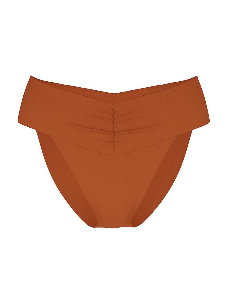 Essential Cinched High-Waist Bikini Bottom Product Image