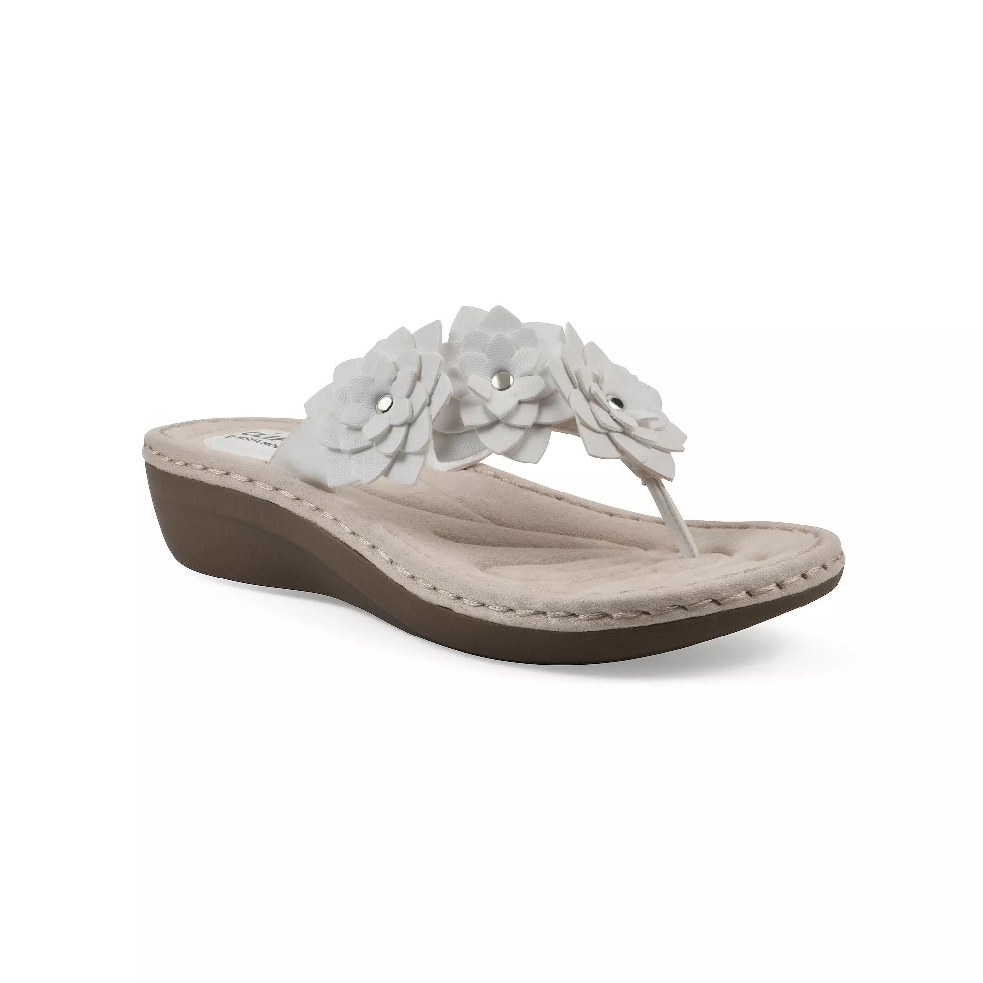 Cliffs by White Mountain Content Women's Floral Wedge Sandals,  Product Image