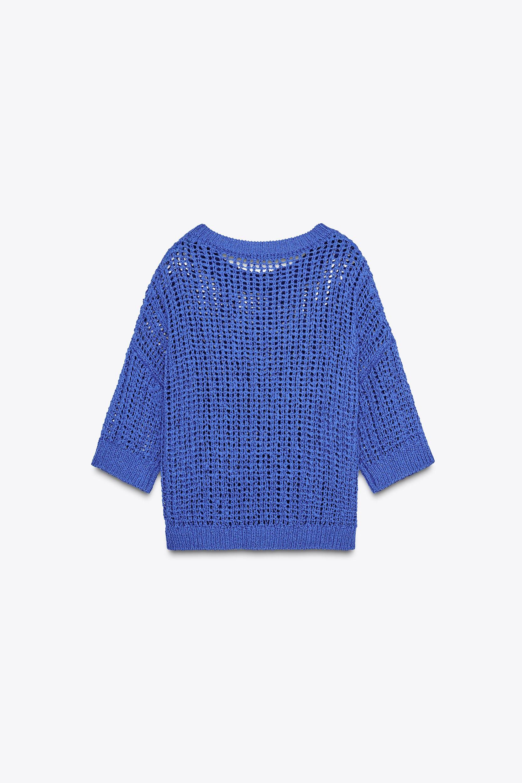 FRENCH SLEEVE KNIT SWEATER Product Image