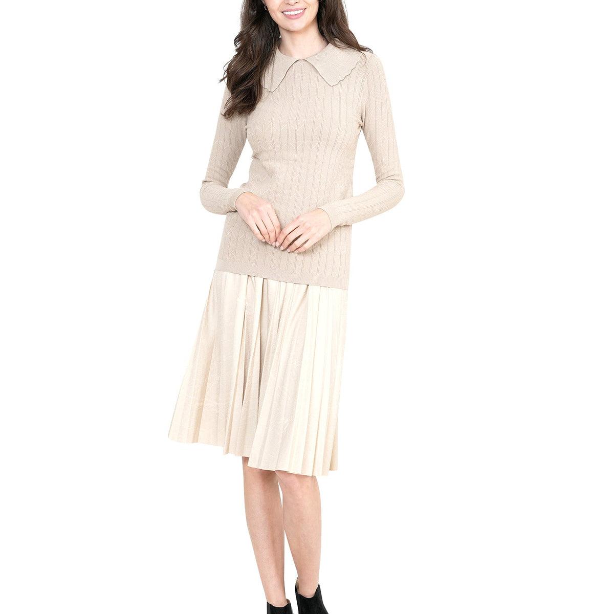 Ginger Textured Collared Top Product Image