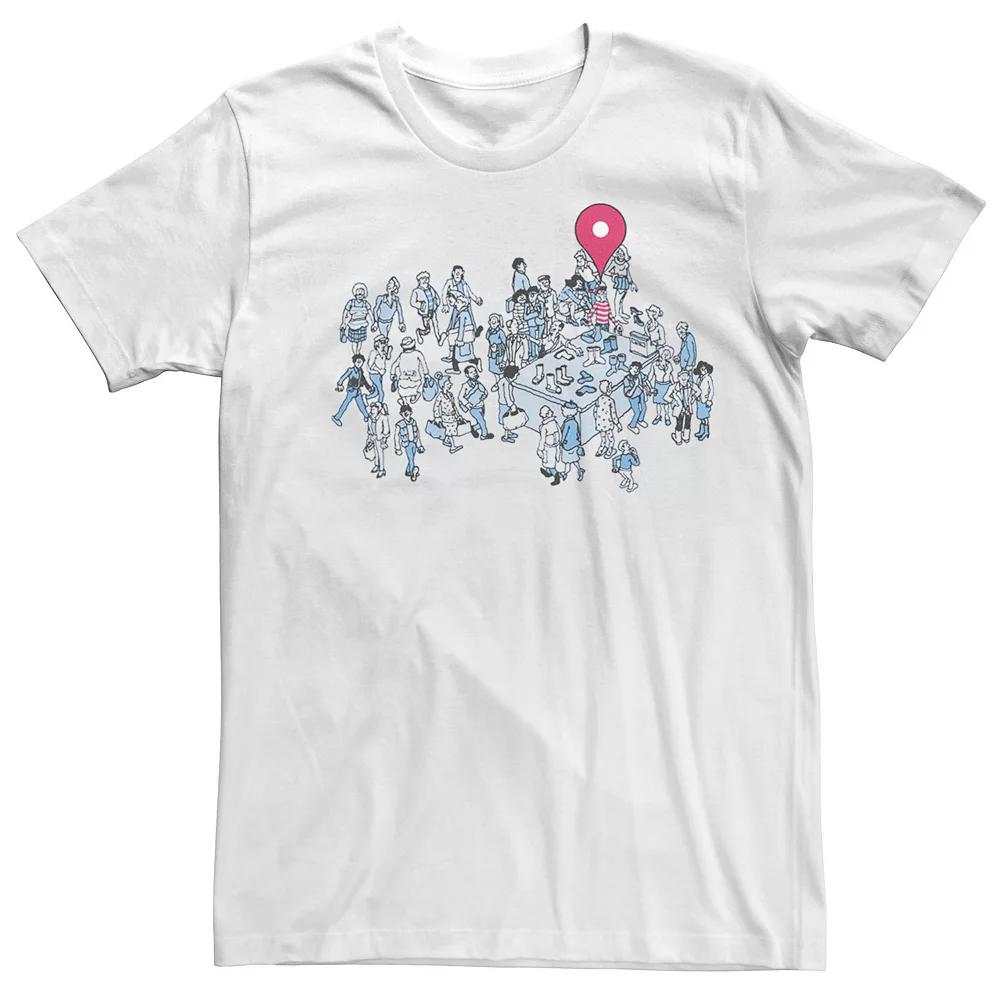 Men's Where's Waldo Location Found Him Shopping Tee,  Product Image