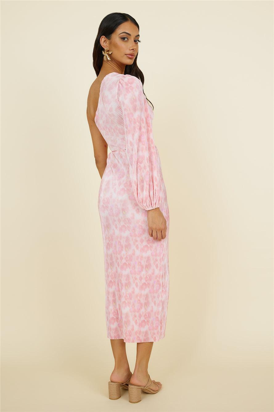 Timing Of It All Maxi Dress Pink Product Image