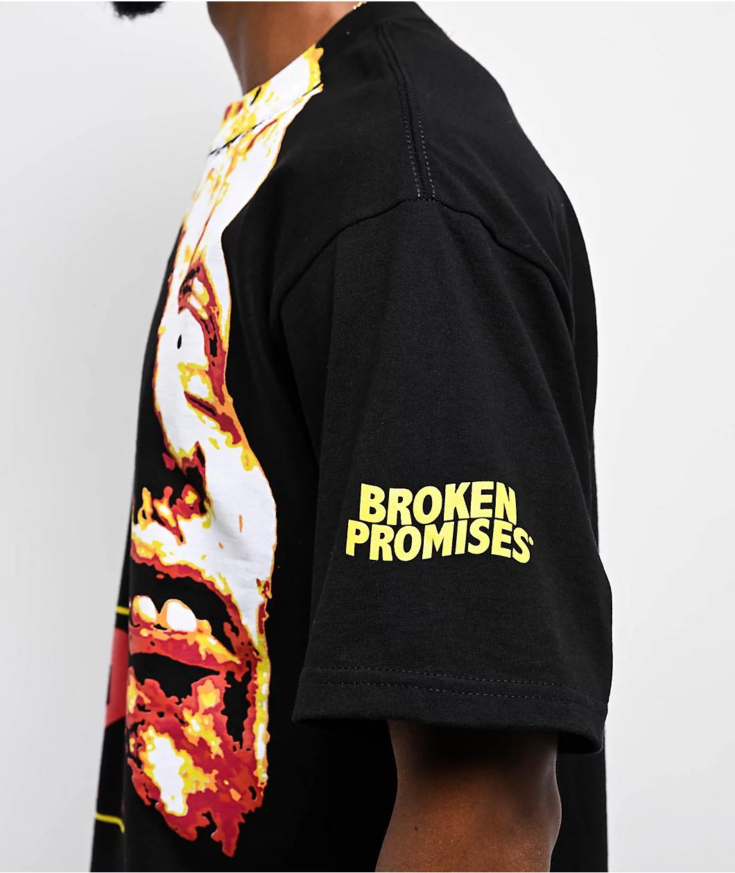 Broken Promises x House Of 1000 Corpses Cover Art Black T-Shirt Product Image