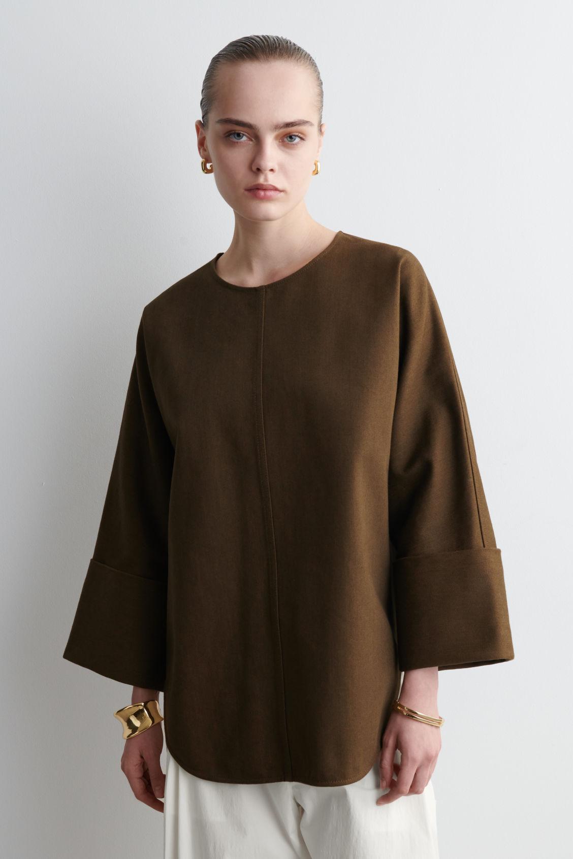 OVERSIZED DENIM TOP Product Image