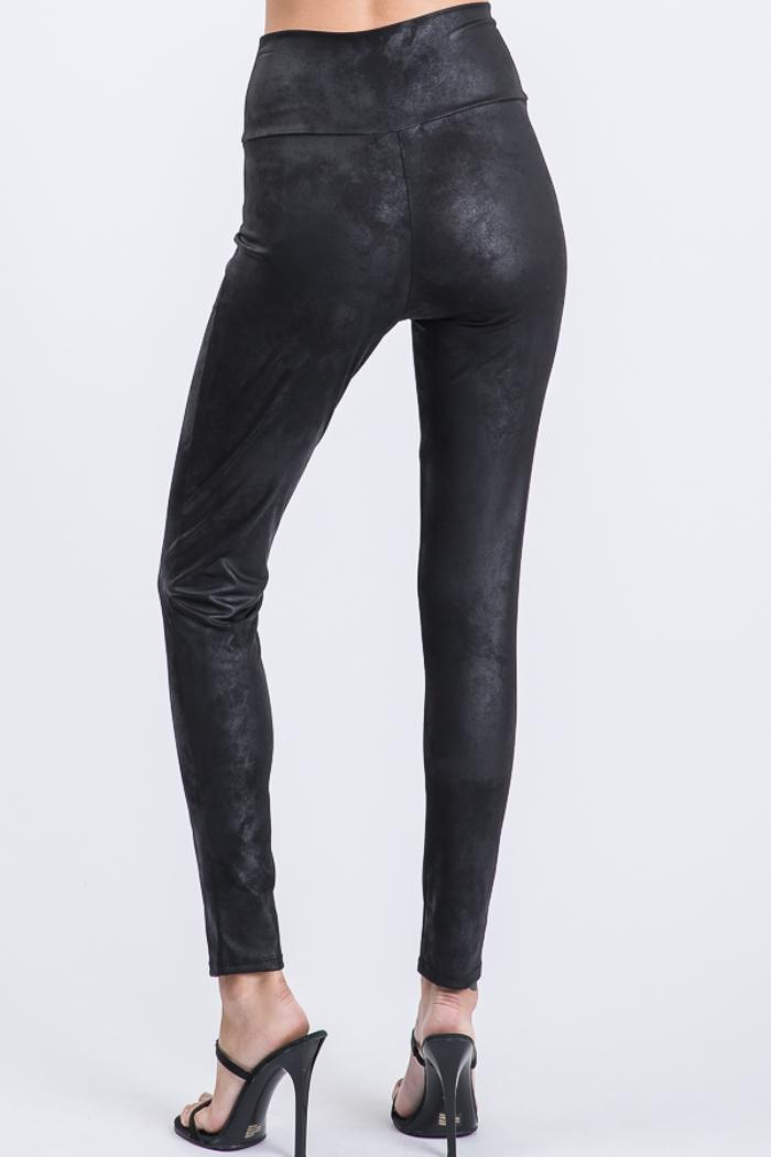 Trending Matte Faux Leather Leggings Product Image