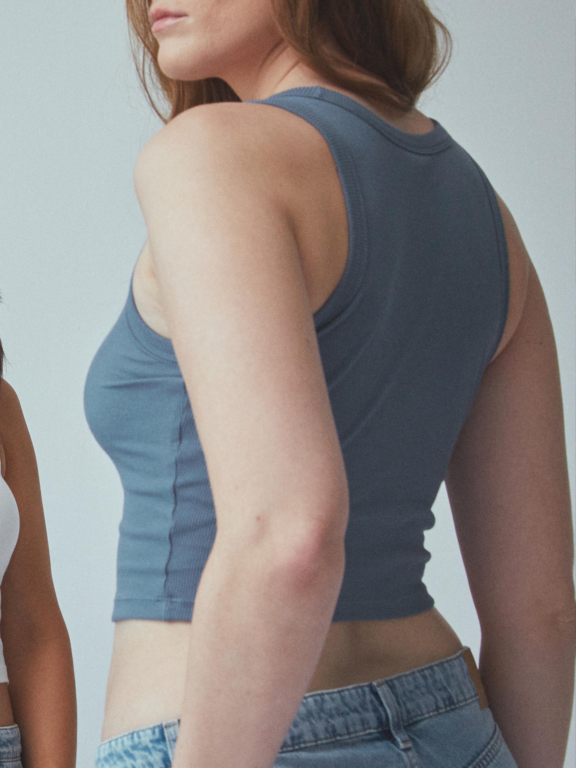 Bamboo Scoop Neck Brami Tank (Crop) Product Image