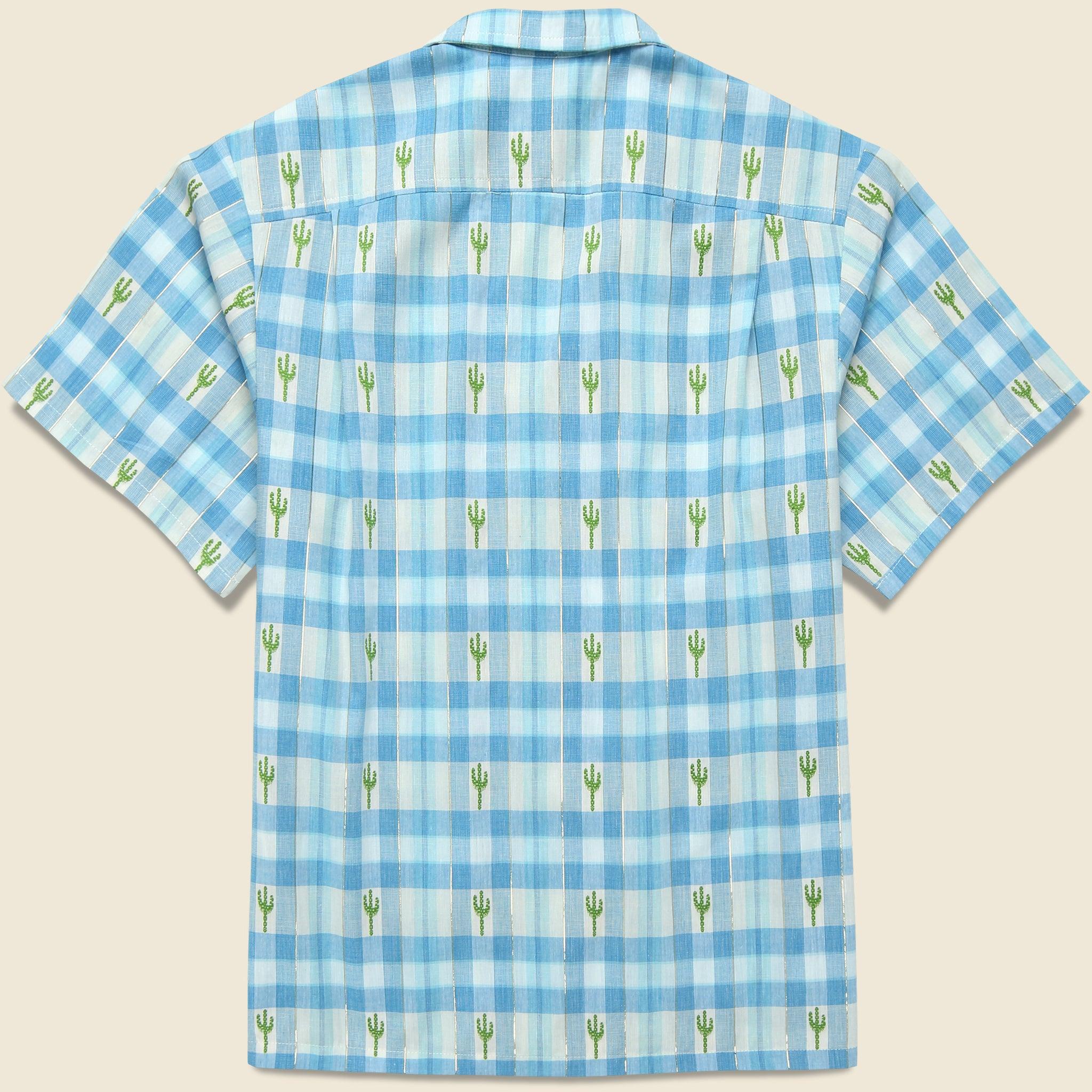 Cactus Camp Shirt - Blue Product Image
