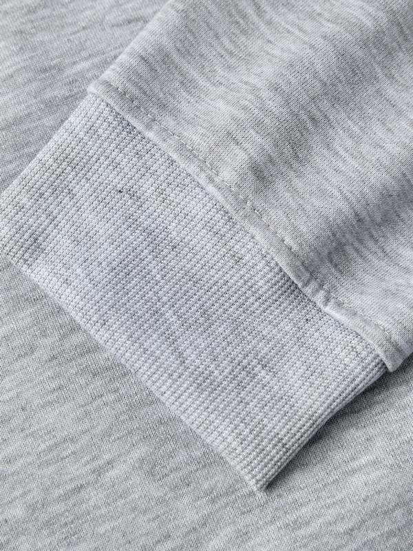 Men's Solid Color Double Zipper Sweatshirt Product Image