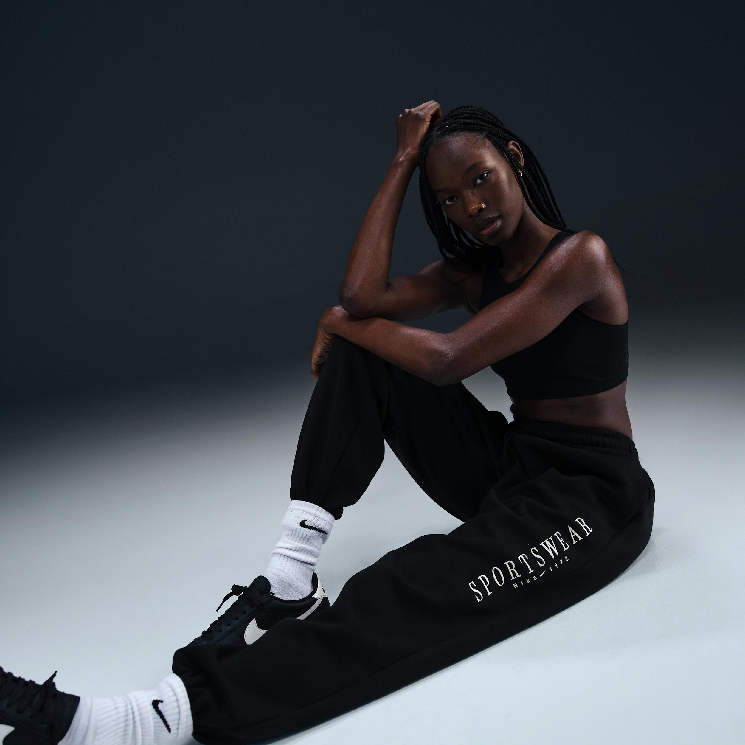 Womens Nike Sportswear Phoenix Fleece High-Waisted Oversized Sweatpants | HV4669-010 Product Image