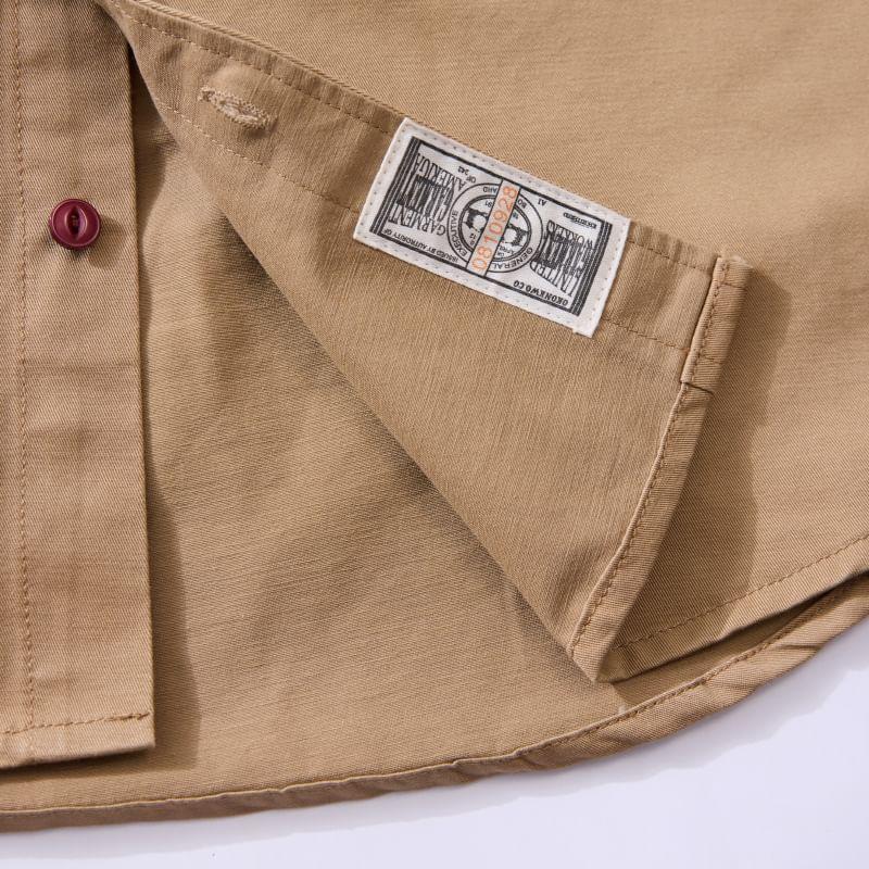 Collared Pocketed Button Up Jacket Product Image