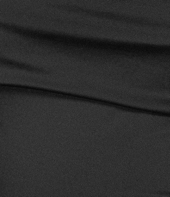 NIA Knit One Shoulder Long Sleeve Fitted Top Product Image