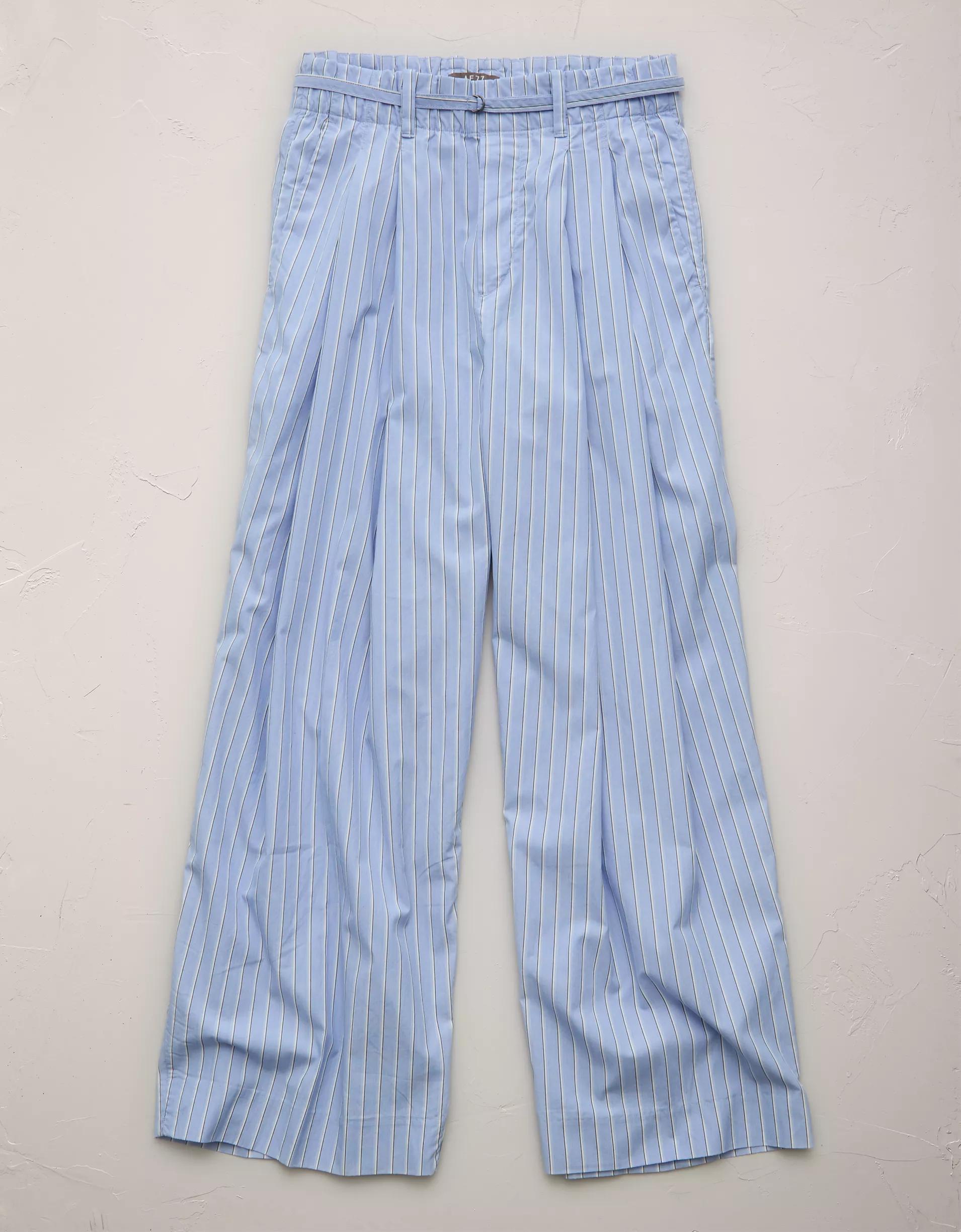 AE77 Premium Striped Wide Trouser Product Image