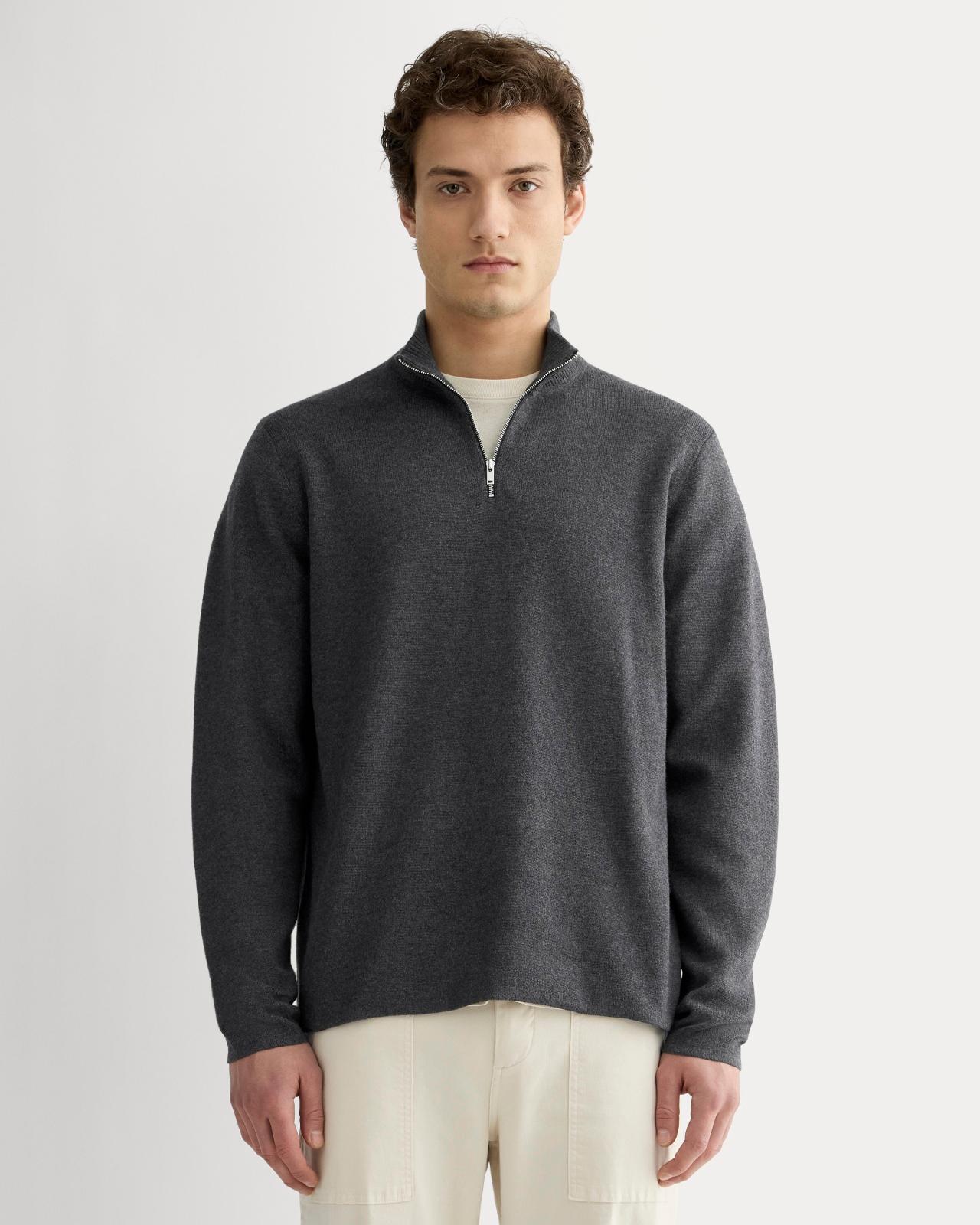 Mens No-Sweat Quarter-Zip Sweater by Everlane Product Image