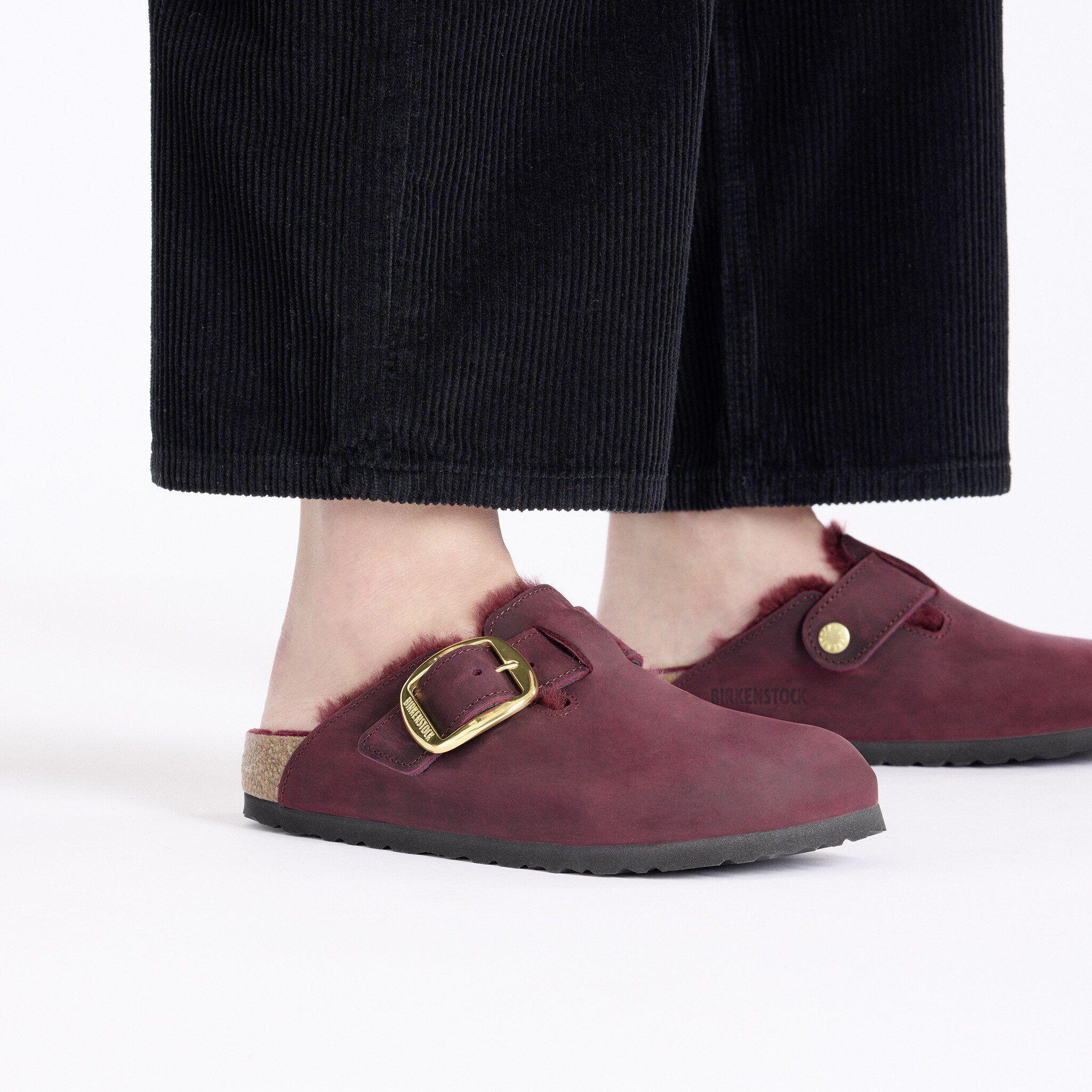 Boston Big Buckle Shearling Natural Leather Oiled Product Image