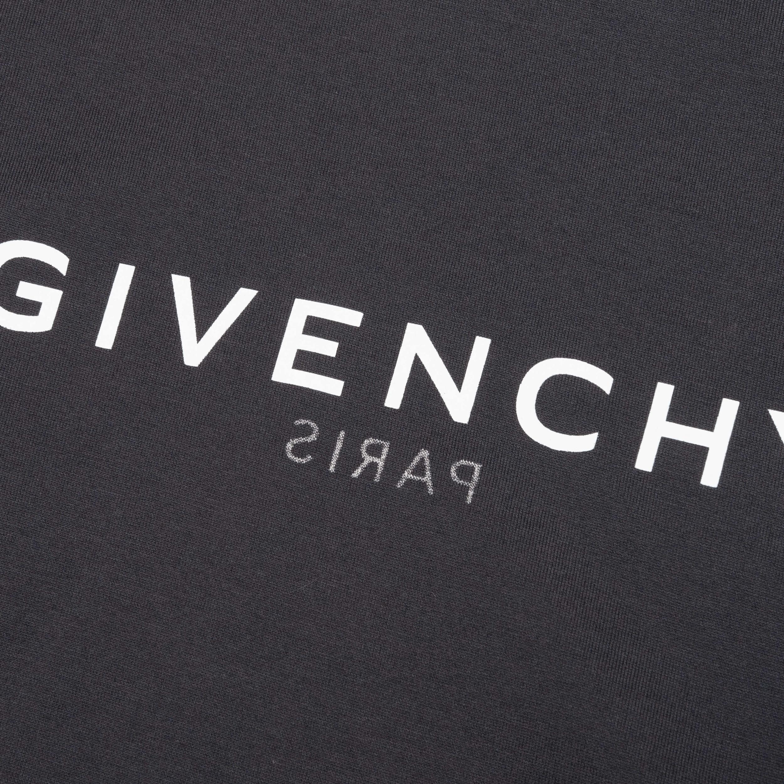 Slim Fit Reverse Print T-Shirt - Charcoal Male Product Image