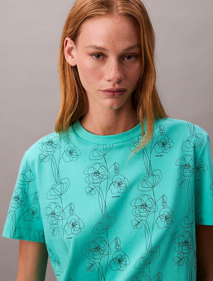 Allover Floral Print Classic T-Shirt  Product Image
