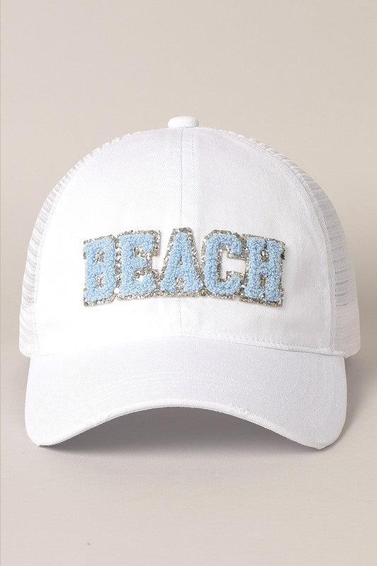 Beach Letter Mesh Back Cap Product Image
