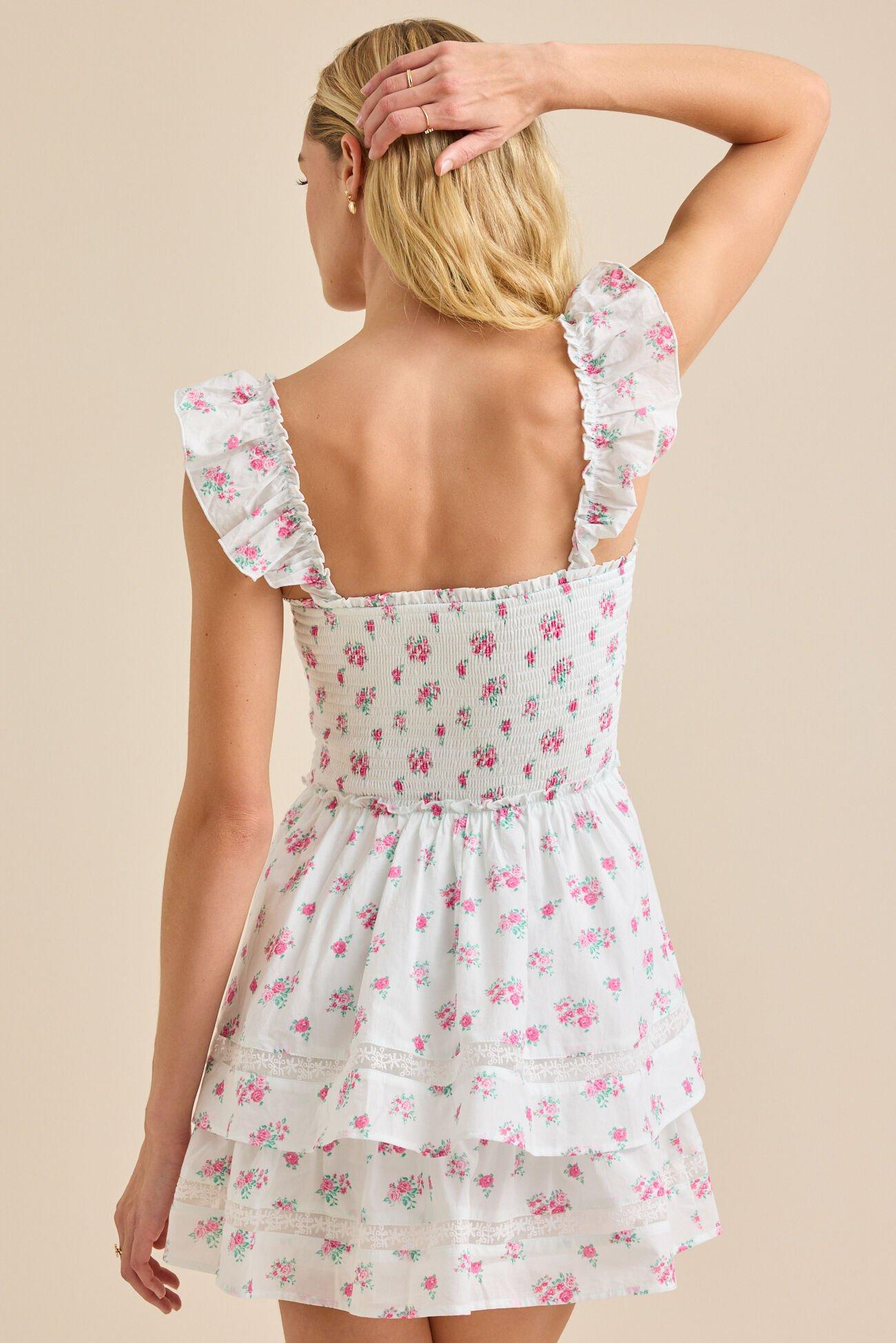 Raine Floral Mini Dress Product Image