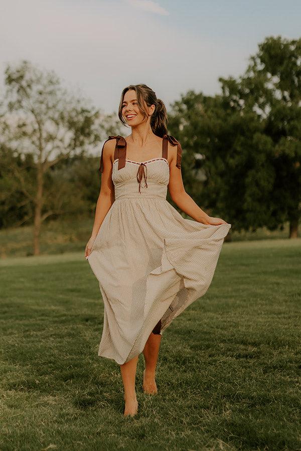 Charming Views Gingham Midi Dress Product Image