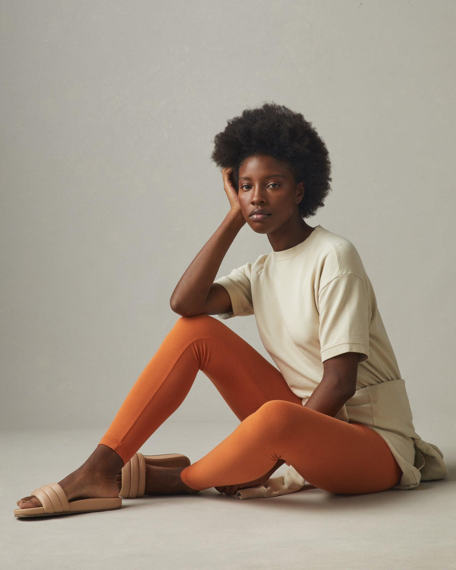 Women's Cotton Stretch Legging - Henna Female Product Image