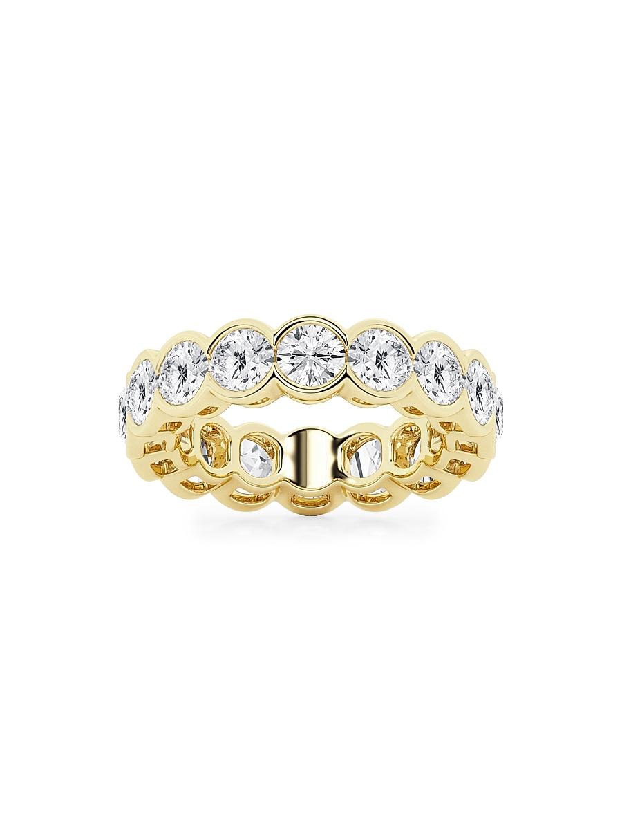 Womens 14K Yellow Gold & Round Lab-Grown Diamond Eternity Band/2.00-5.00 TCW Product Image