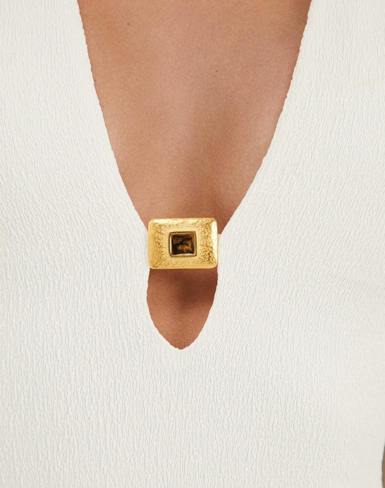 Firenze Pina Midi Dress - White Product Image