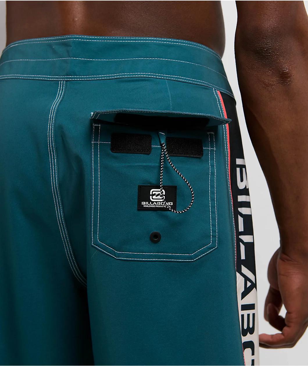 Billabong D Bah 2.0 Pro Turquoise & Blue Board Shorts Product Image