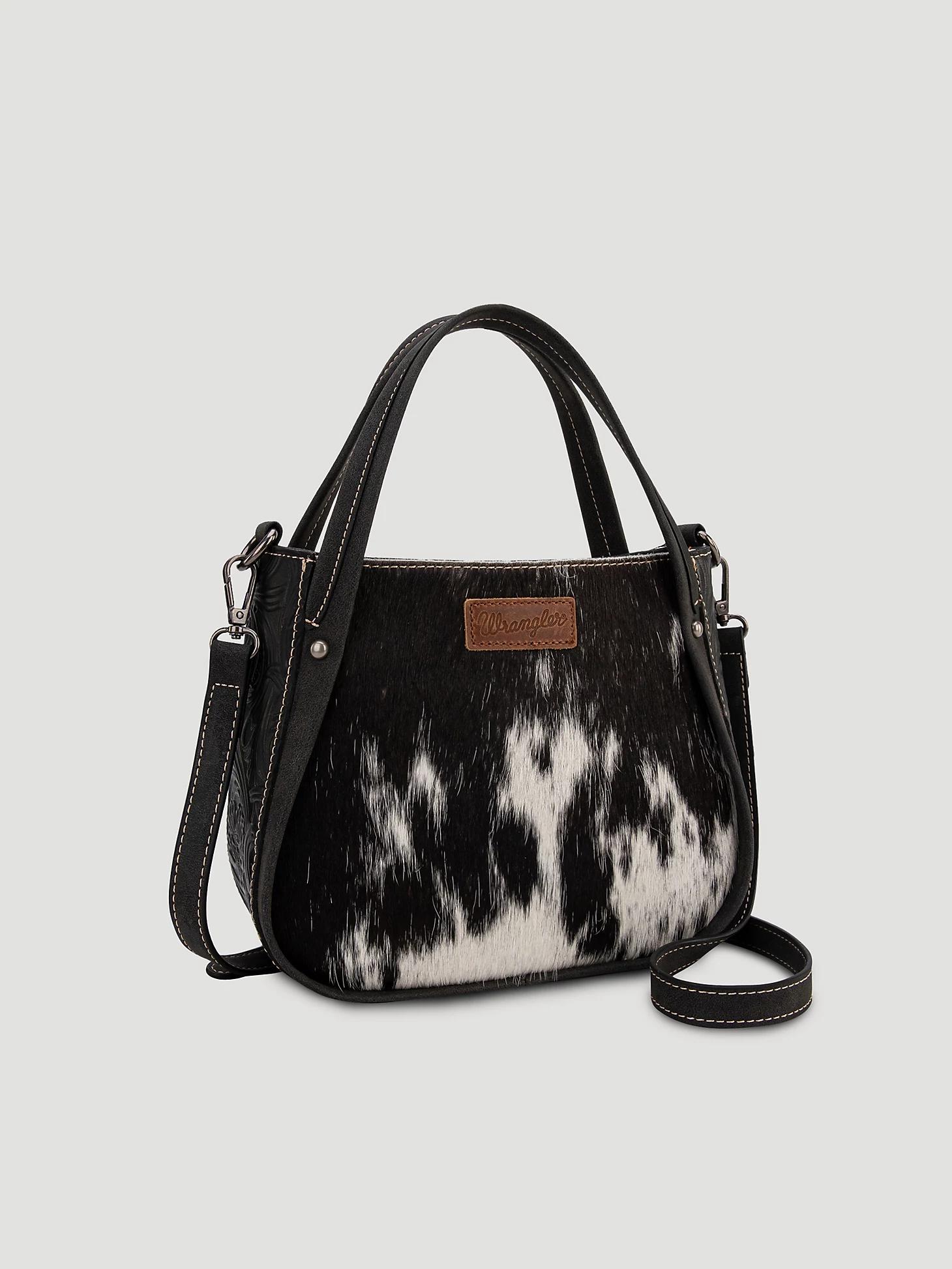 Genuine Hair-On Cowhide Tote Bag | Women's ACCESSORIES | Wrangler® Product Image