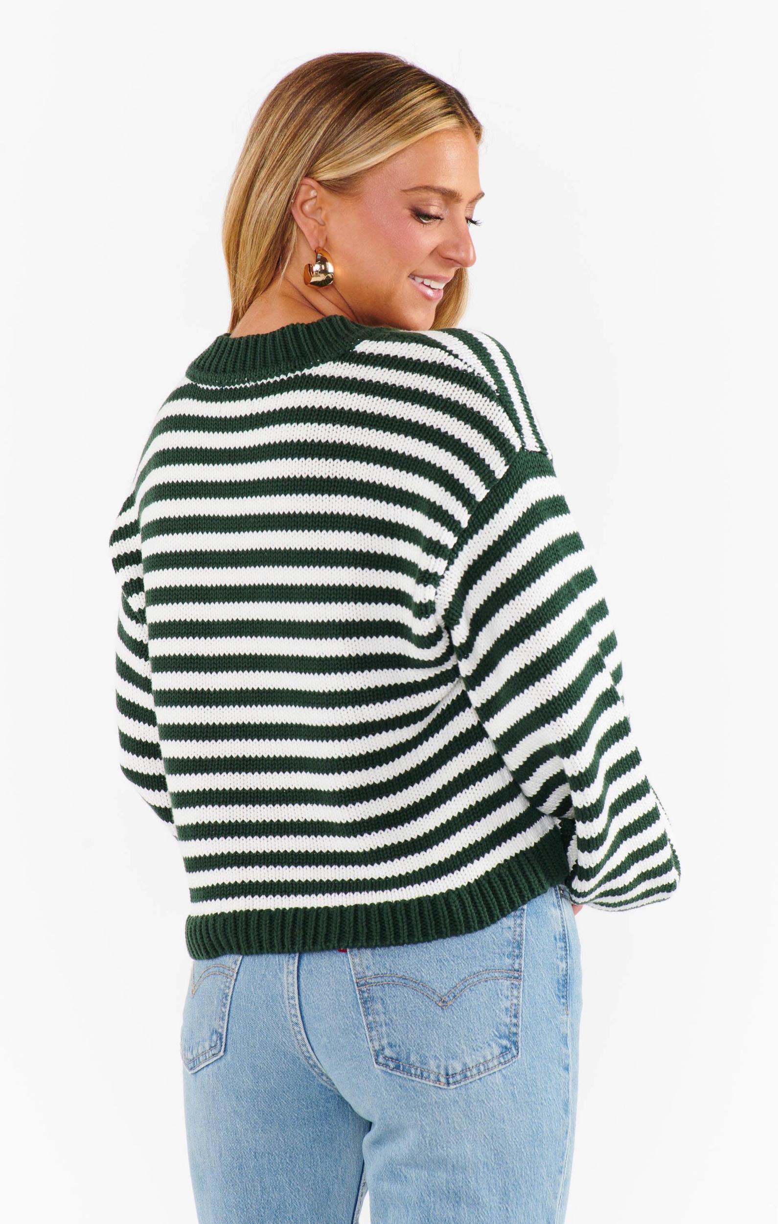 Good Karma Cardi ~ Forest Green Knit Product Image