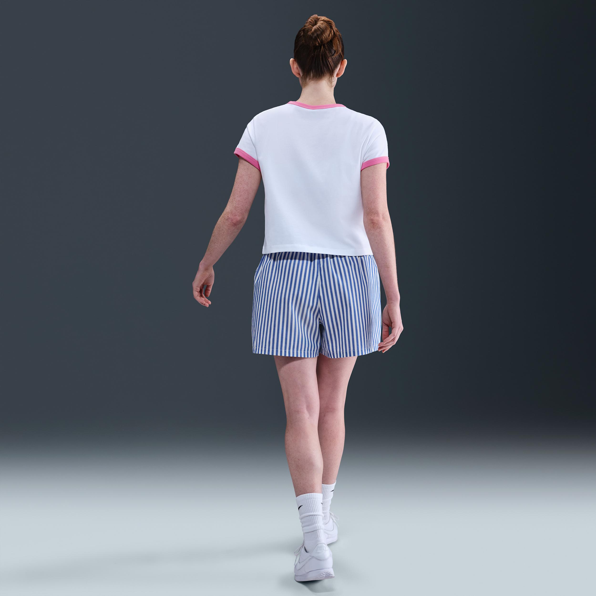 Womens Nike Sportswear Graphic Ringer T-Shirt | IF4072-101 Product Image