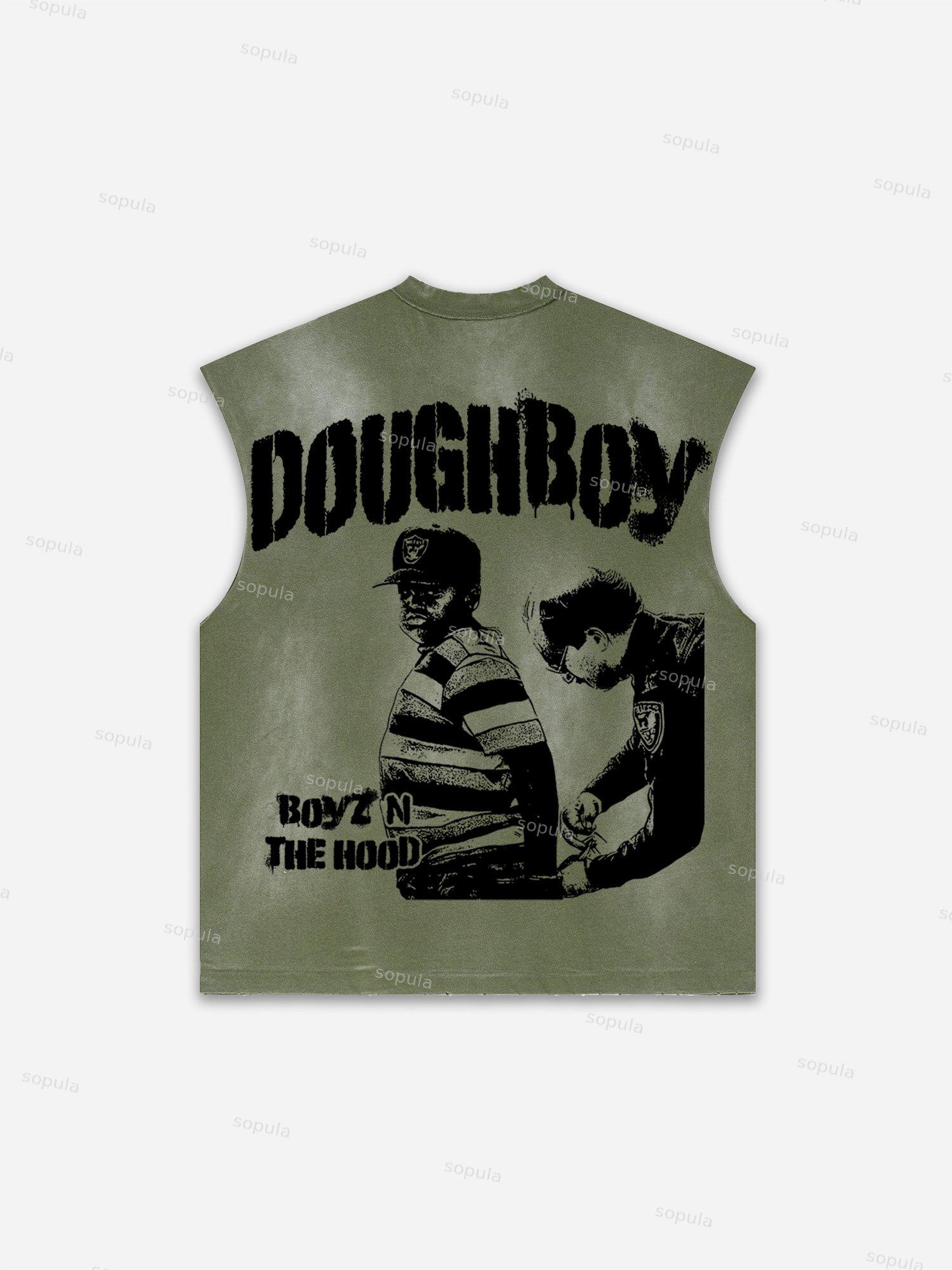 Basketball Dreams Boys Print Distressed Tank Top Product Image