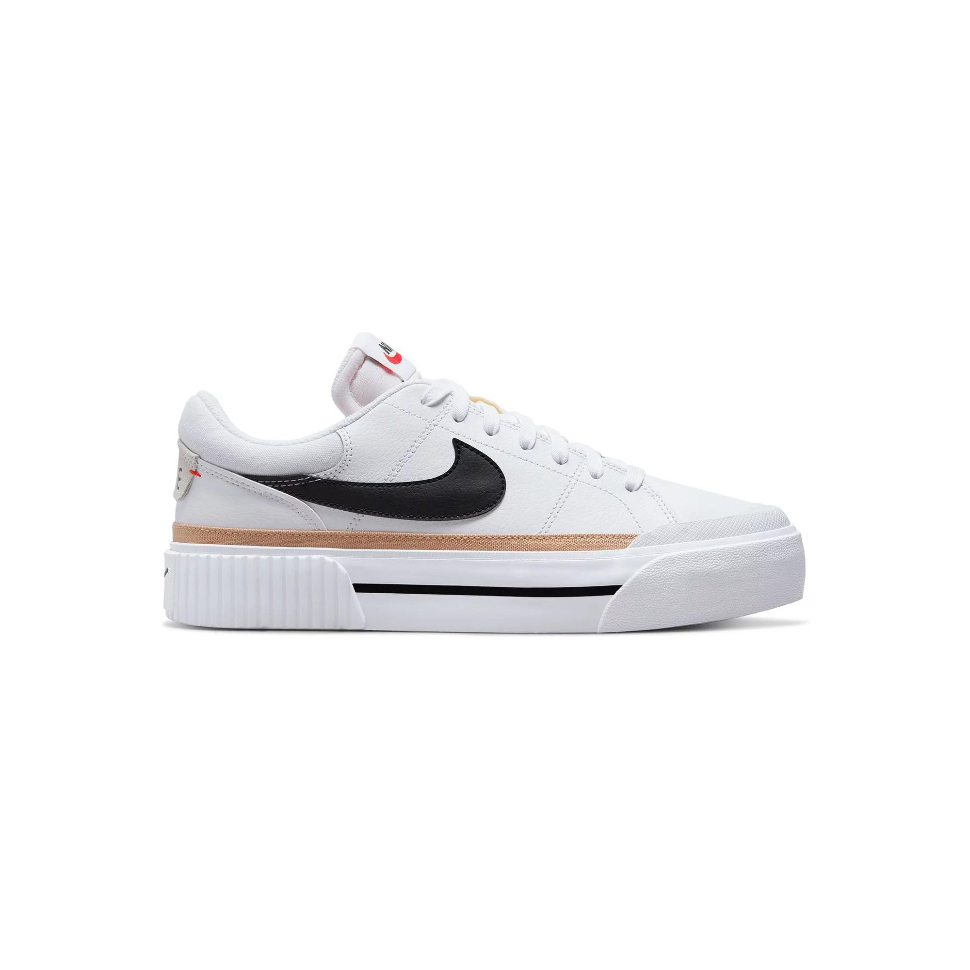 Nike Womens Court Legacy Lift Shoes | DM7590-100 Product Image