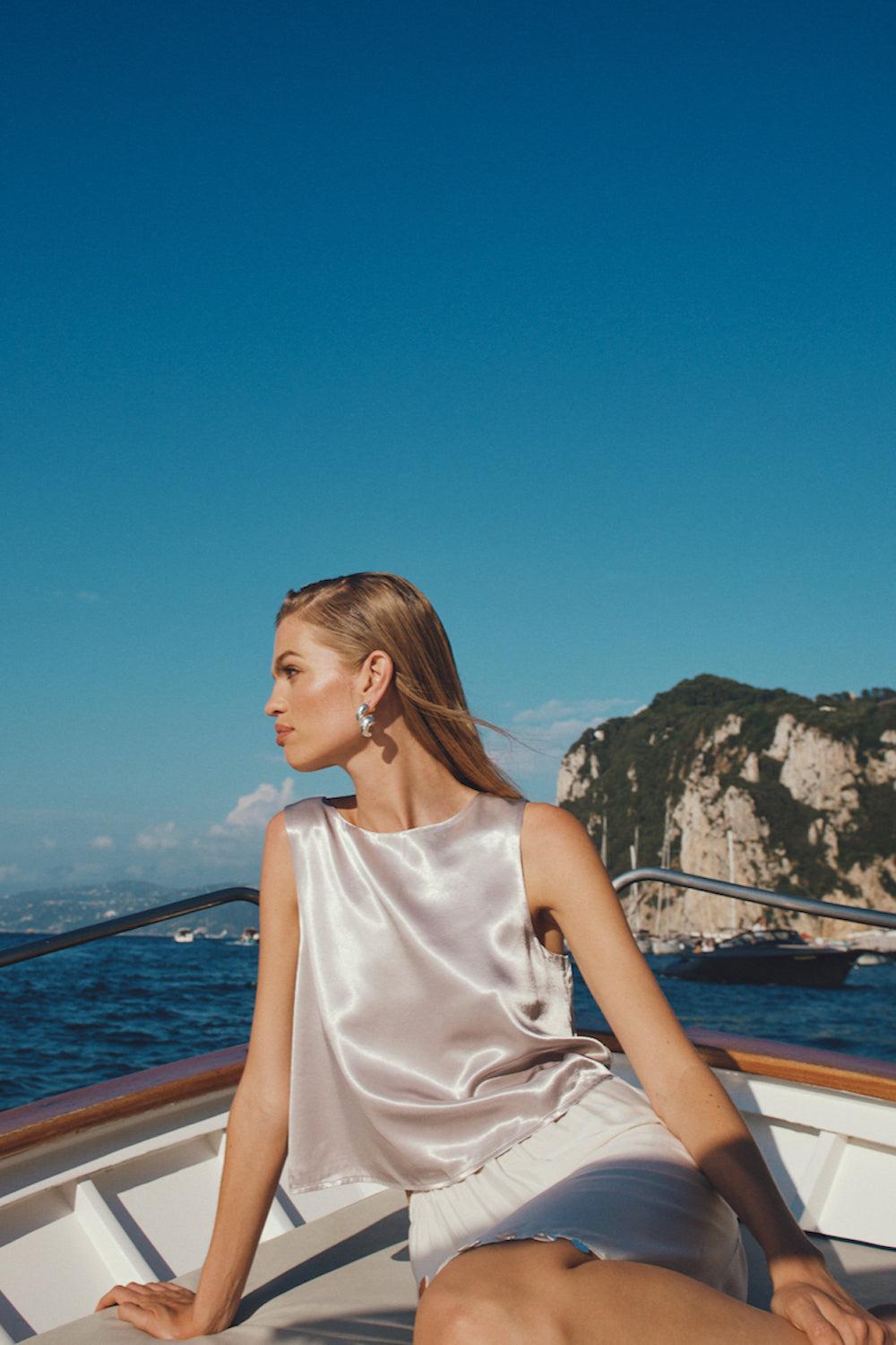 Spritz Midi Skirt Cream Product Image