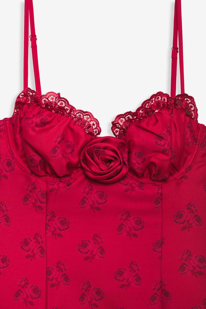 Annika Mini Dress — Red Product Image