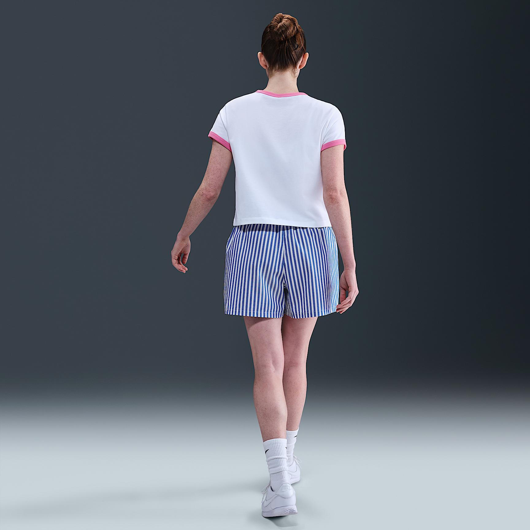 Womens Nike Sportswear Graphic Ringer T-Shirt | IF4072-101 Product Image